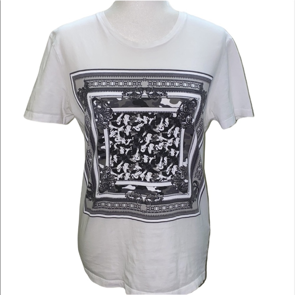 Gianni Versace collection shortsleeved cotton t-shirt graphic print classic top